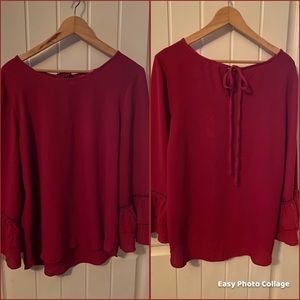 Max Studio Bell Sleeve Top - L